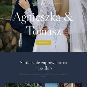 Szablon strony ślubnej