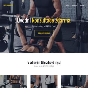 webová šablona pro Trenéra